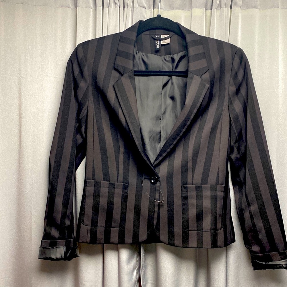 Chocolate pinstripe Divided Blazer